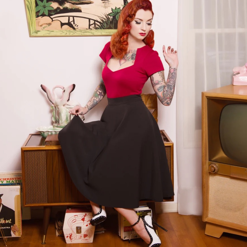 Black Circle Skirt